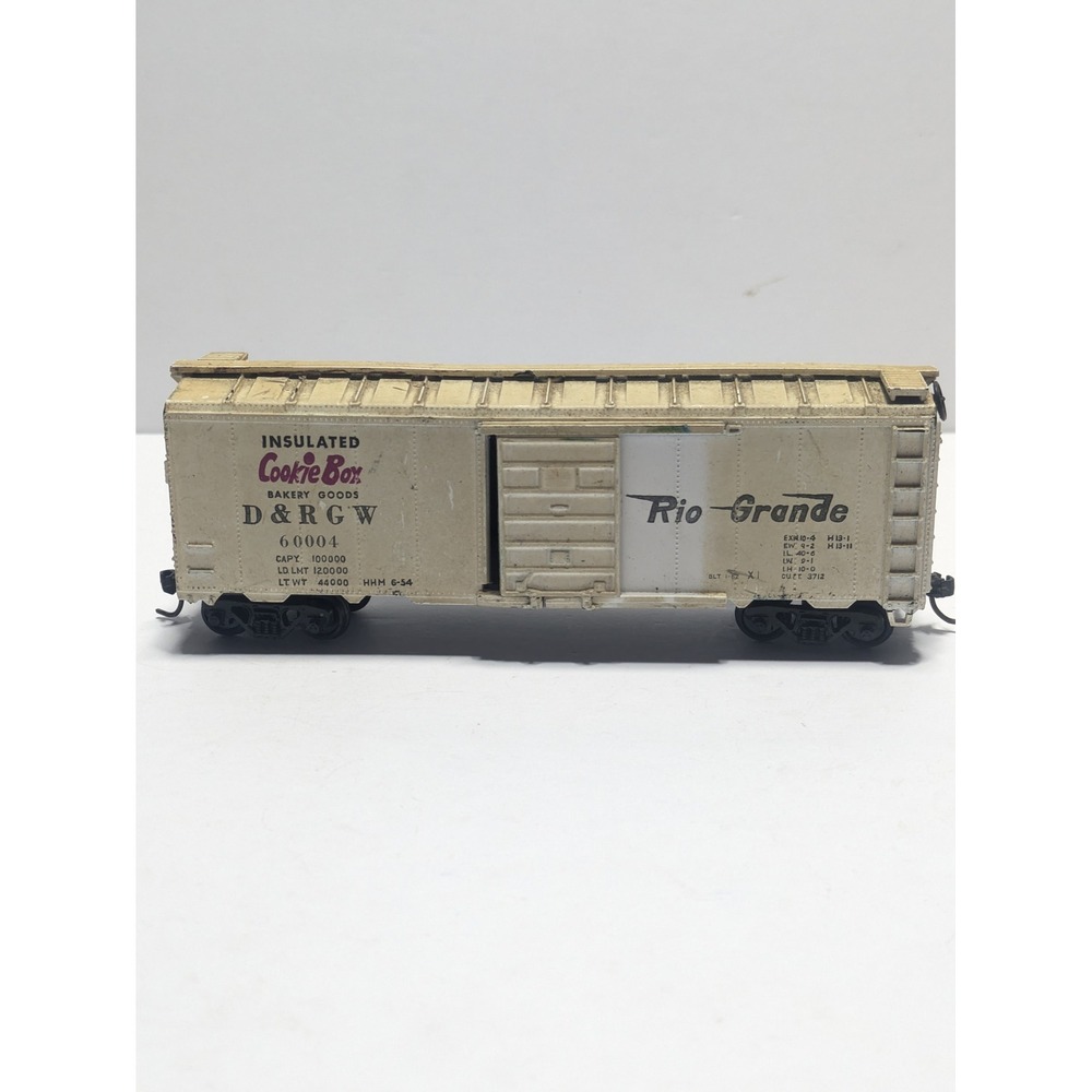 Vintage Rio Grande D&RGW Insulated Cookie Box HO Scale Boxcar FB 101 A Cream